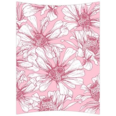 Pink Flowers Back Support Cushion by Sobalvarro