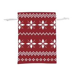Christmas Pattern Lightweight Drawstring Pouch (m) by Sobalvarro