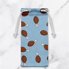 Turkey Leg Pattern - Thanksgiving Jewelry Bag by Valentinaart