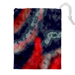 Dégradé Bleu Foncé/rouge Drawstring Pouch (4xl) by kcreatif