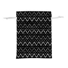 Chevrons Noir / Gris Lightweight Drawstring Pouch (s) by kcreatif