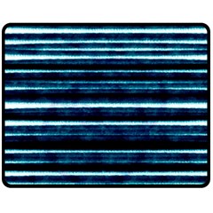 Bandes Peinture Bleu Profond Fleece Blanket (medium)  by kcreatif