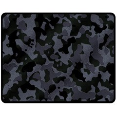 Camouflage Violet Fleece Blanket (medium)  by kcreatif