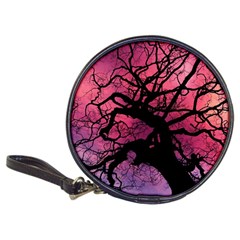 Trees Silhouette Sky Clouds Sunset Classic 20-cd Wallets by Wegoenart
