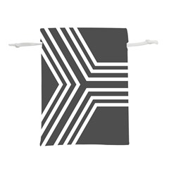 Abstrait Lignes Blanc/gris Lightweight Drawstring Pouch (l) by kcreatif