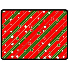 Christmas Paper Star Texture Fleece Blanket (large)  by Vaneshart