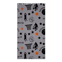 Slam Dunk Basketball Gray Shower Curtain 36  X 72  (stall)  by mccallacoulturesports