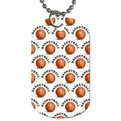Orange Basketballs Dog Tag (one Side) by mccallacoulturesports