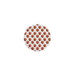 Orange Basketballs 1  Mini Buttons by mccallacoulturesports
