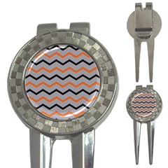 Basketball Thin Chevron 3-in-1 Golf Divots by mccallacoulturesports