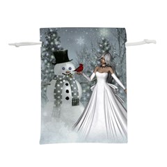 The Wonderful Winter Time Lightweight Drawstring Pouch (s) by FantasyWorld7