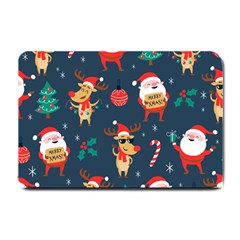 Funny Christmas Pattern Small Doormat  by Vaneshart