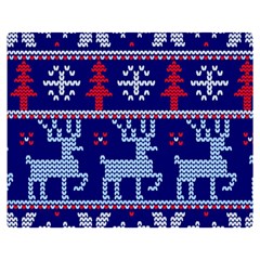 Knitted Christmas Pattern Double Sided Flano Blanket (medium)  by Vaneshart
