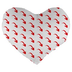 Create Your Own Custom Online Full Print Blank Template Large 19  Premium Flano Heart Shape Cushions by startdesign