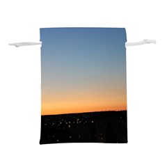 Photo Coucher Du Soleil Bleu/orange Lightweight Drawstring Pouch (l) by kcreatif