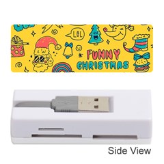Colorful Funny Christmas Pattern Cool Ho Ho Ho Lol Memory Card Reader (stick) by Vaneshart