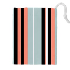 Bandes Orange/bleu/noir Drawstring Pouch (4xl) by kcreatif