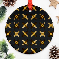 Df Ikonos Quanika Round Ornament (two Sides) by deformigo