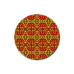 Rby 113 Rubber Round Coaster (4 Pack)  by ArtworkByPatrick