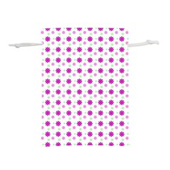 Background Flowers Multicolor Purple Lightweight Drawstring Pouch (s) by HermanTelo