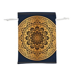 Luxury Mandala Background With Golden Arabesque Pattern Arabic Islamic East Style Premium Vector Lightweight Drawstring Pouch (m) by Wegoenart