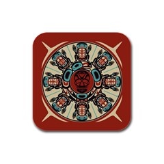 Grateful Dead Pacific Northwest Cover Rubber Square Coaster (4 Pack)  by Sapixe
