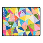 Abstract Background Colorful Double Sided Fleece Blanket (Small)  45 x34  Blanket Back