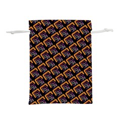 Abstract Orange Geometric Pattern Lightweight Drawstring Pouch (l) by Vaneshart