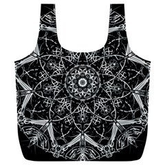 Black And White Pattern Full Print Recycle Bag (xxxl) by Sobalvarro