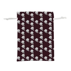 White Rose In Maroon Lightweight Drawstring Pouch (m) by snowwhitegirl
