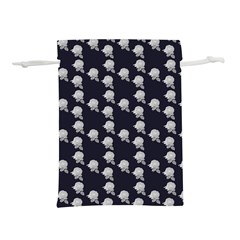 White Rose In Blue Lightweight Drawstring Pouch (m) by snowwhitegirl