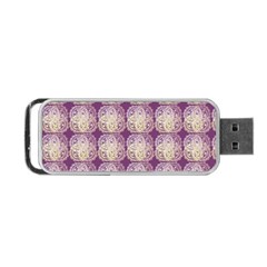 Doily Only Pattern Purple Portable Usb Flash (one Side) by snowwhitegirl