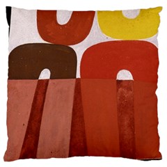 Sophie Taeuber Arp, Composition À Motifs D arceaux Ou Composition Horizontale Verticale Large Cushion Case (two Sides) by Sobalvarro