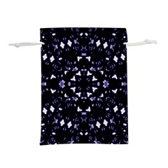 Dark Blue Ornament Pattern Design Lightweight Drawstring Pouch (l) by dflcprintsclothing