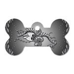 Decorative Clef, Zentangle Design Dog Tag Bone (One Side) Front