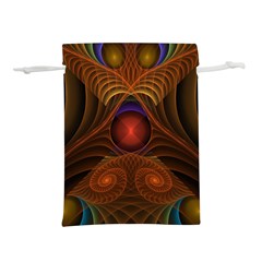 Fractal Fantasy Design Swirl Lightweight Drawstring Pouch (l) by Wegoenart
