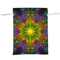 Fractal Abstract Background Pattern  Lightweight Drawstring Pouch (xl) by Wegoenart