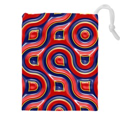 Pattern Curve Design Drawstring Pouch (4xl) by Nexatart