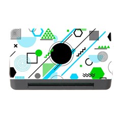 Geometric Shapes Background Memory Card Reader With Cf by Vaneshart