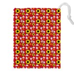 Hawaii Ghost Red Drawstring Pouch (4XL) Front