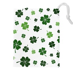 St Patricks Day Pattern Drawstring Pouch (4xl) by Valentinaart