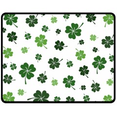 St Patricks Day Pattern Fleece Blanket (medium)  by Valentinaart