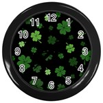 St patricks day Wall Clock (Black) Front
