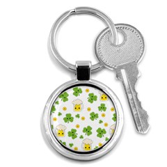 St Patricks Day Key Chain (round) by Valentinaart