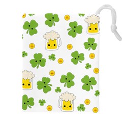 St Patricks Day Drawstring Pouch (4xl) by Valentinaart