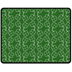St Patricks Day Fleece Blanket (medium)  by Valentinaart