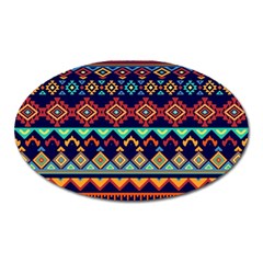 Pattern Tribal Style Oval Magnet by Wegoenart