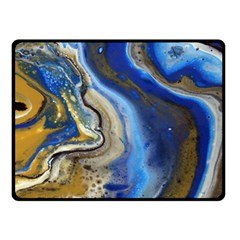 Peinture Acrylique Bleu Fleece Blanket (small) by kcreatif