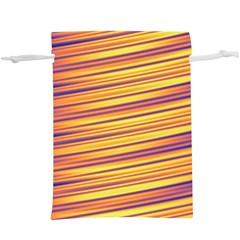 Orange Strips  Lightweight Drawstring Pouch (xl) by Sparkle