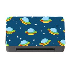 Seamless Pattern Ufo With Star Space Galaxy Background Memory Card Reader With Cf by Vaneshart